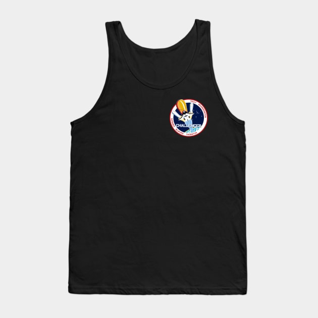 Vintage NASA Challenger Logo Tank Top by supertwistedgaming